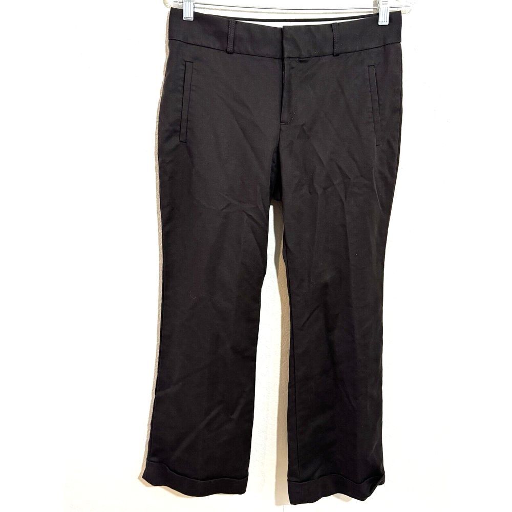 Banana Republic Trouser No. 718 Martin Fit Brown Stretch Cuffed - Women's Size 6